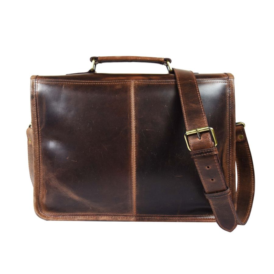 Buffalo Leather Laptop Bag thumbnail 6