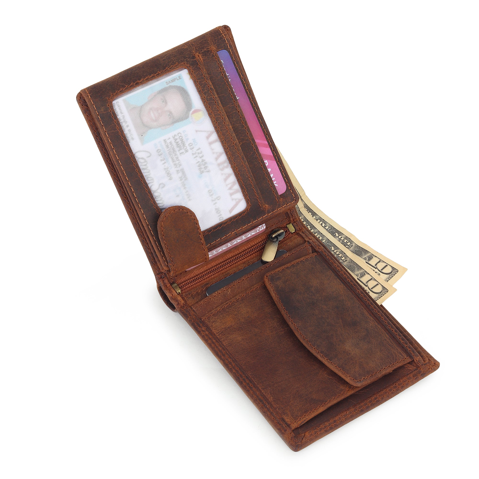 Buffalo Leather Mens Wallet - Hunter thumbnail 3