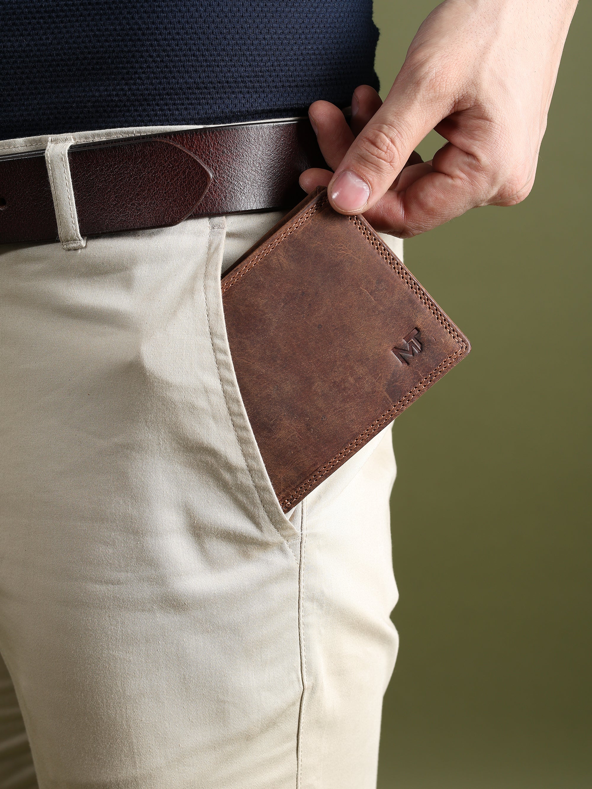 Buffalo Leather Mens Wallet - Hunter thumbnail 4