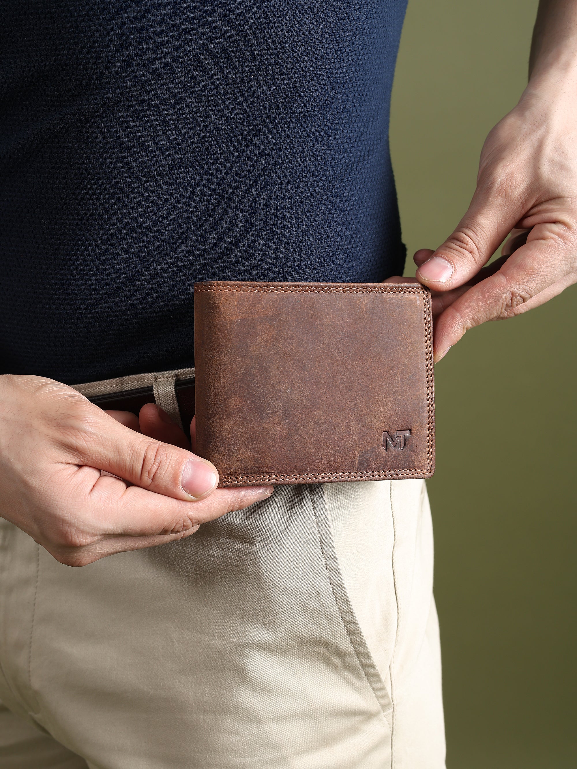 Buffalo Leather Mens Wallet - Hunter thumbnail 5