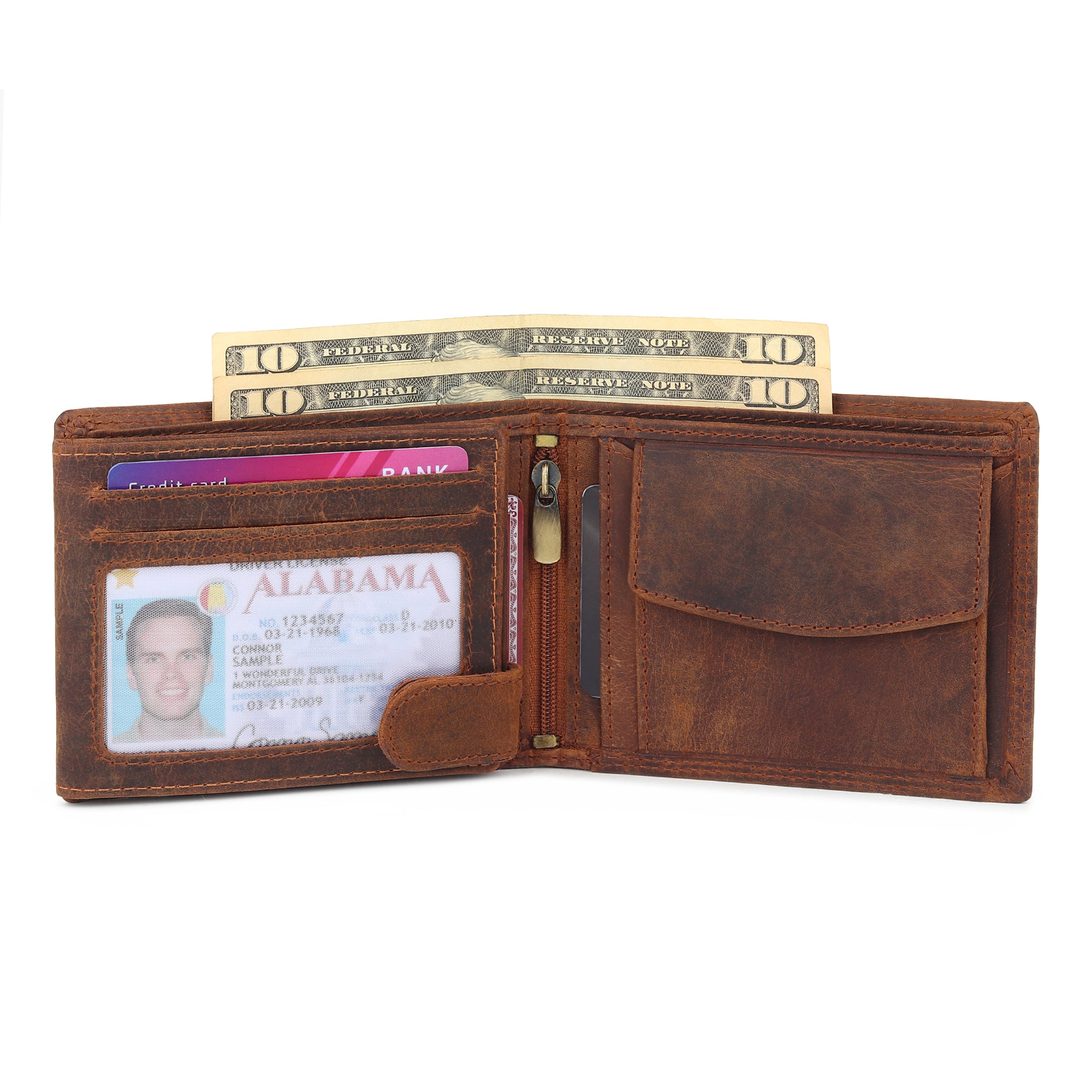 Buffalo Leather Mens Wallet - Hunter thumbnail 8