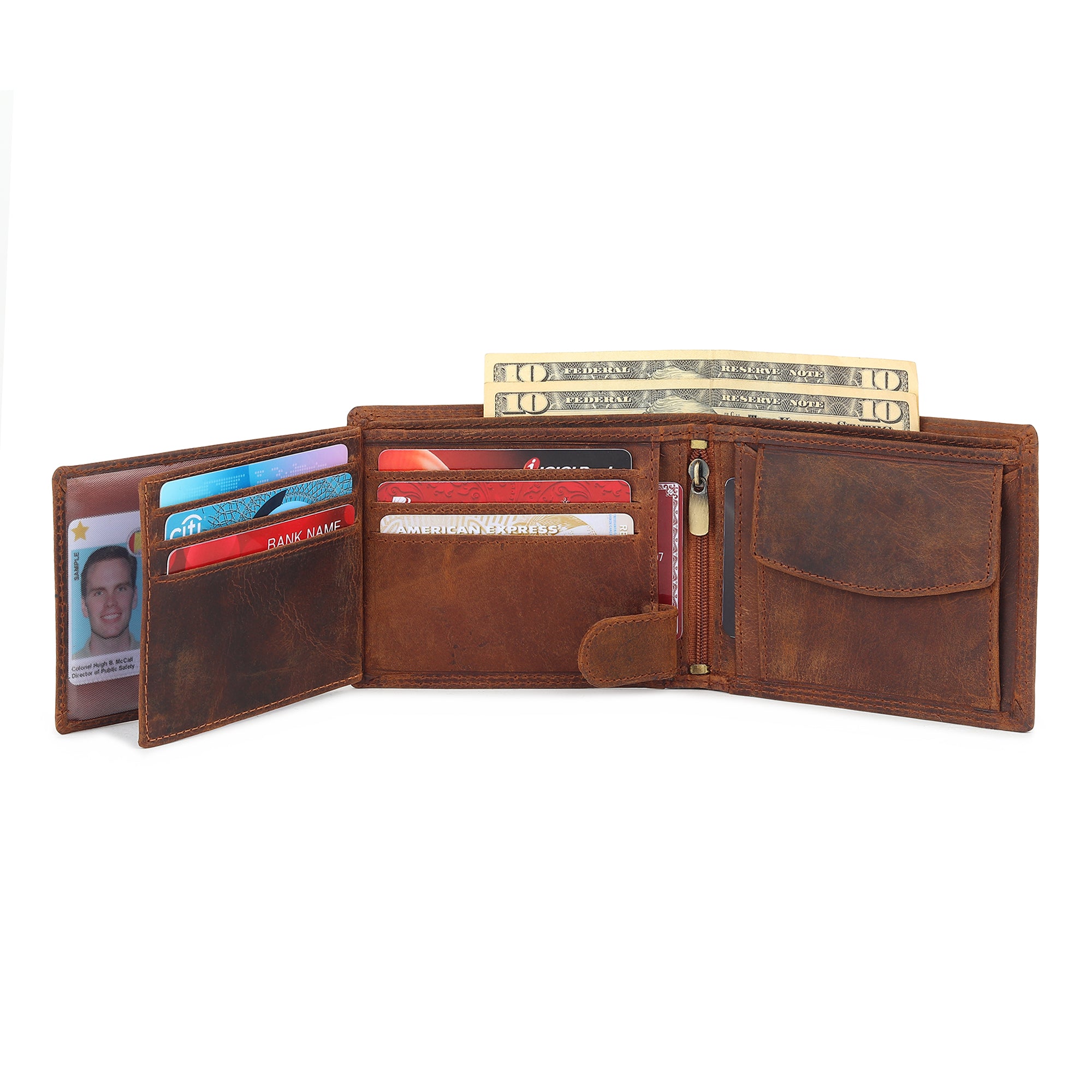 Buffalo Leather Mens Wallet - Hunter thumbnail 9