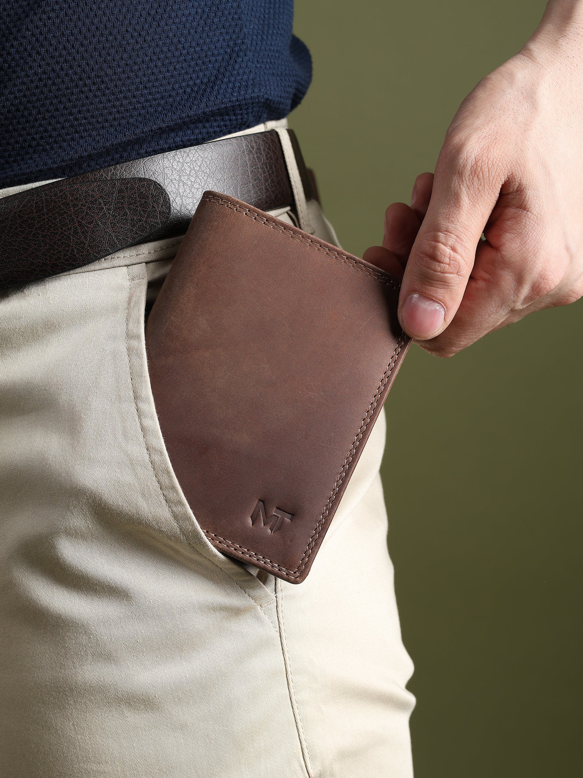 Buffalo Leather Mens Wallet - Vertical thumbnail 11