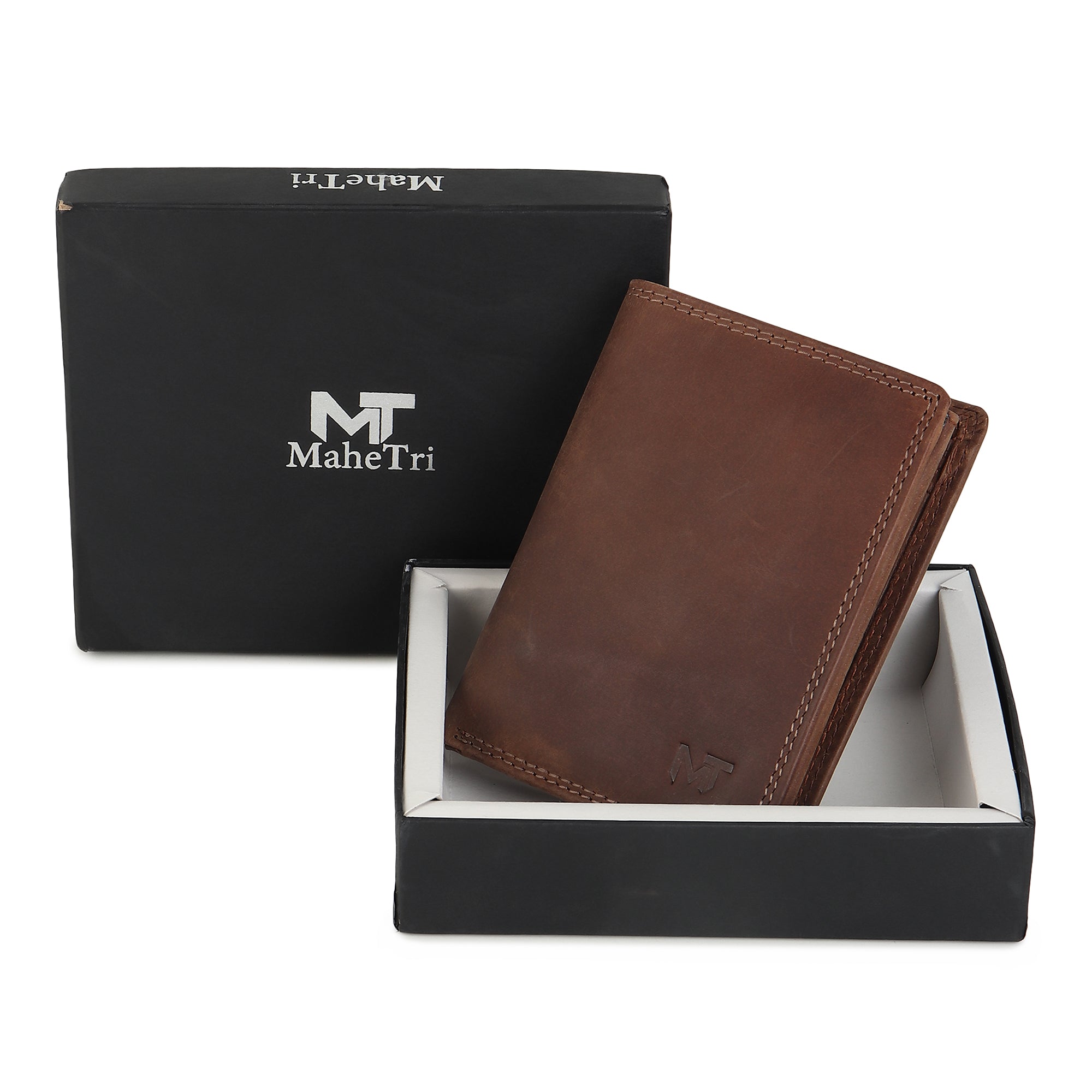 Buffalo Leather Mens Wallet - Vertical thumbnail 6