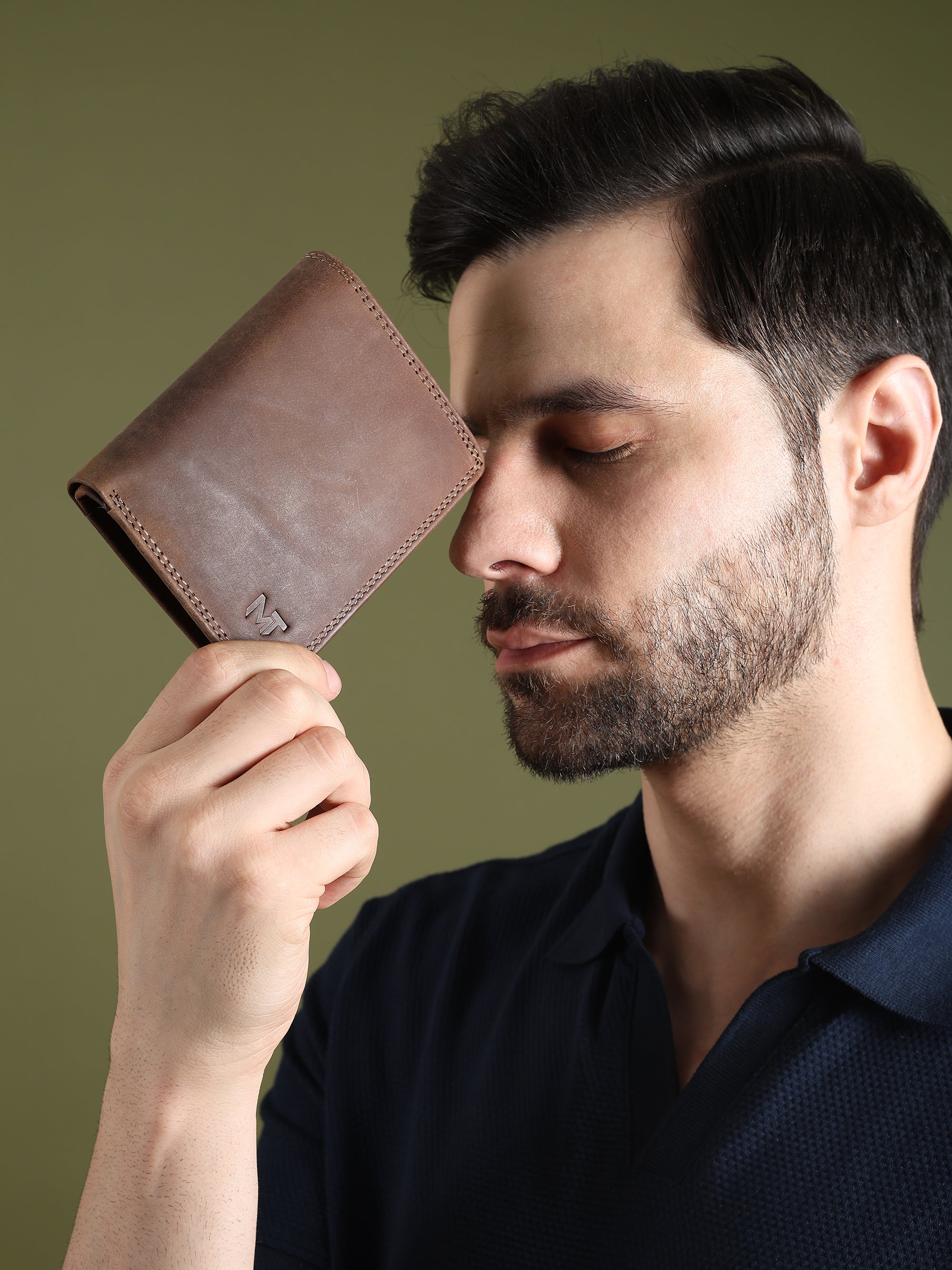 Buffalo Leather Mens Wallet - Vertical thumbnail 8