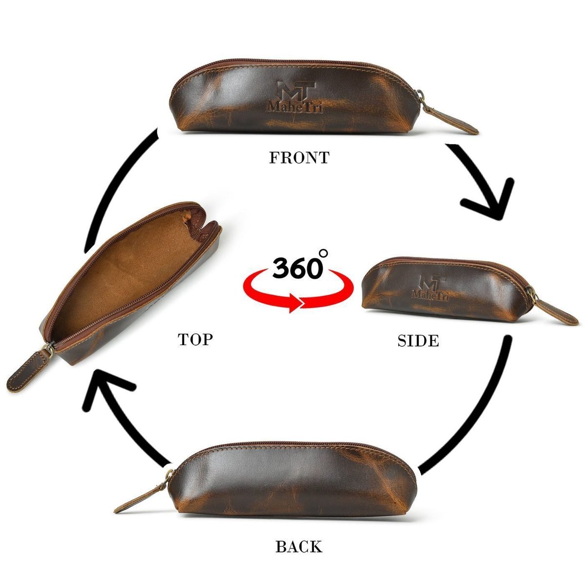 Buffalo Leather Pencil Case thumbnail 3