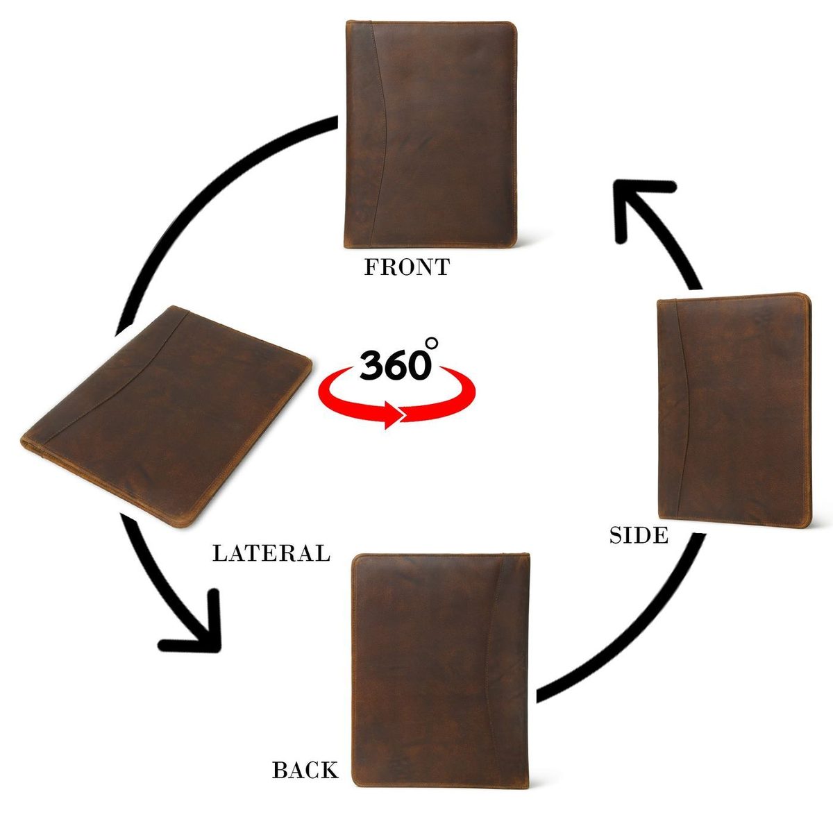 The Organizer - Leather Portfolio thumbnail 6