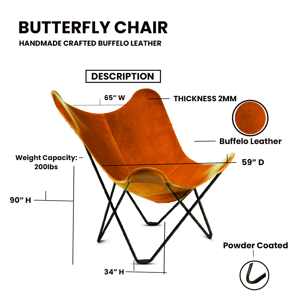 Butterfly Chair Goat leather thumbnail 5