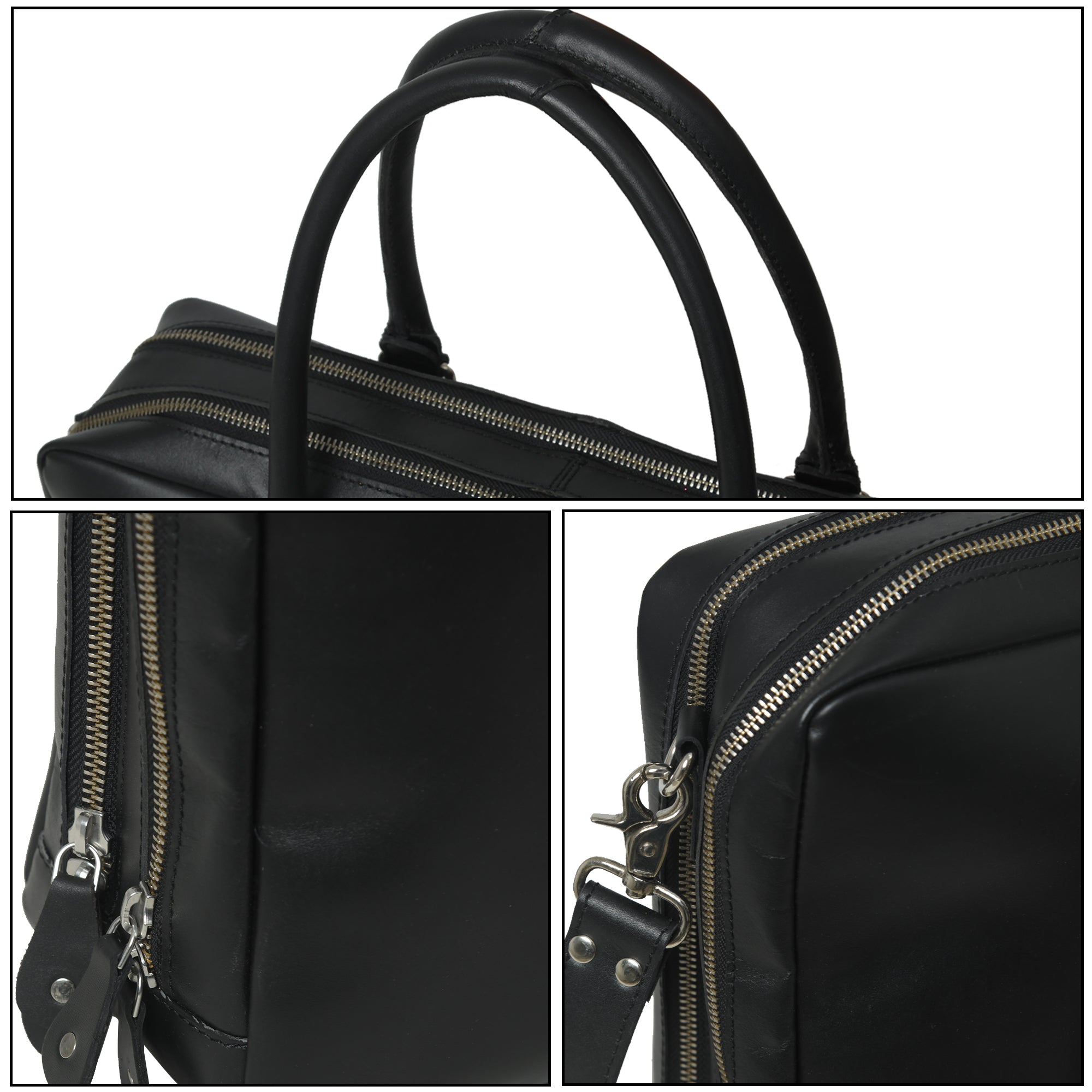 Dixon Buffalo Briefcase - Black thumbnail 10