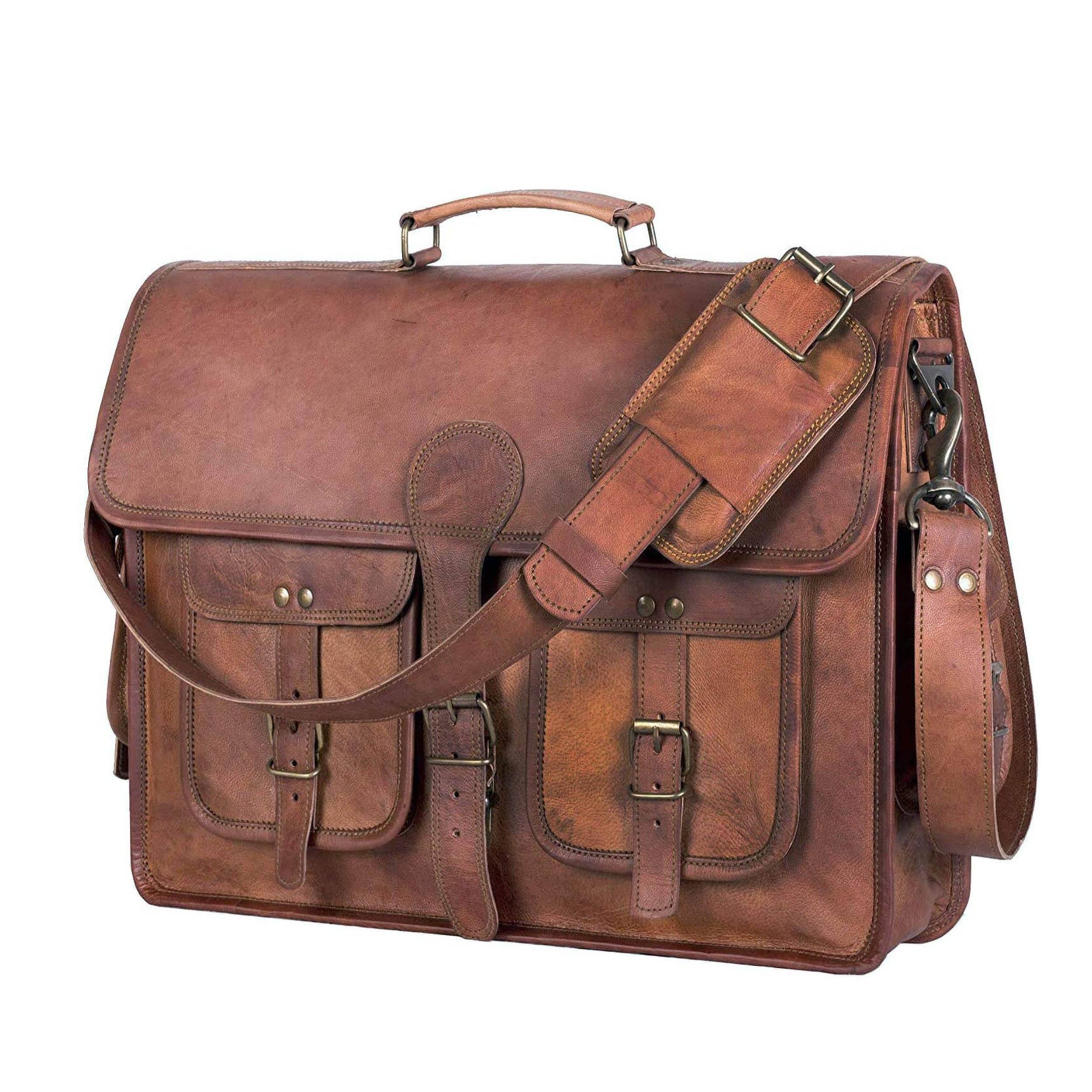 Cambridge Leather Briefcase thumbnail 13