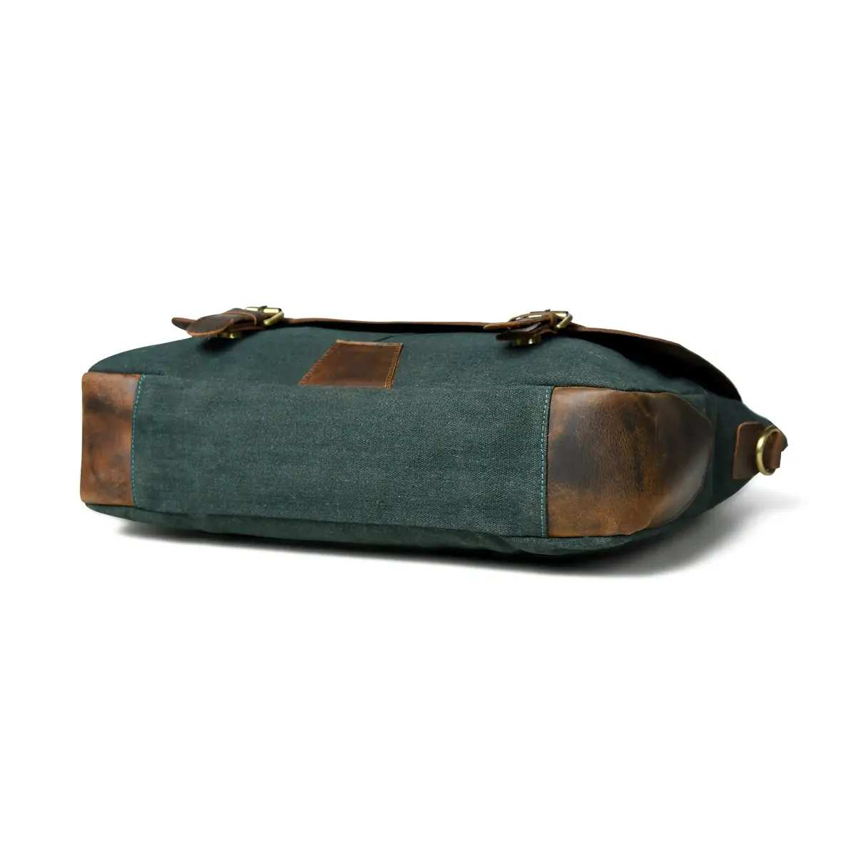 Canvas Messenger Bag - Green thumbnail 4