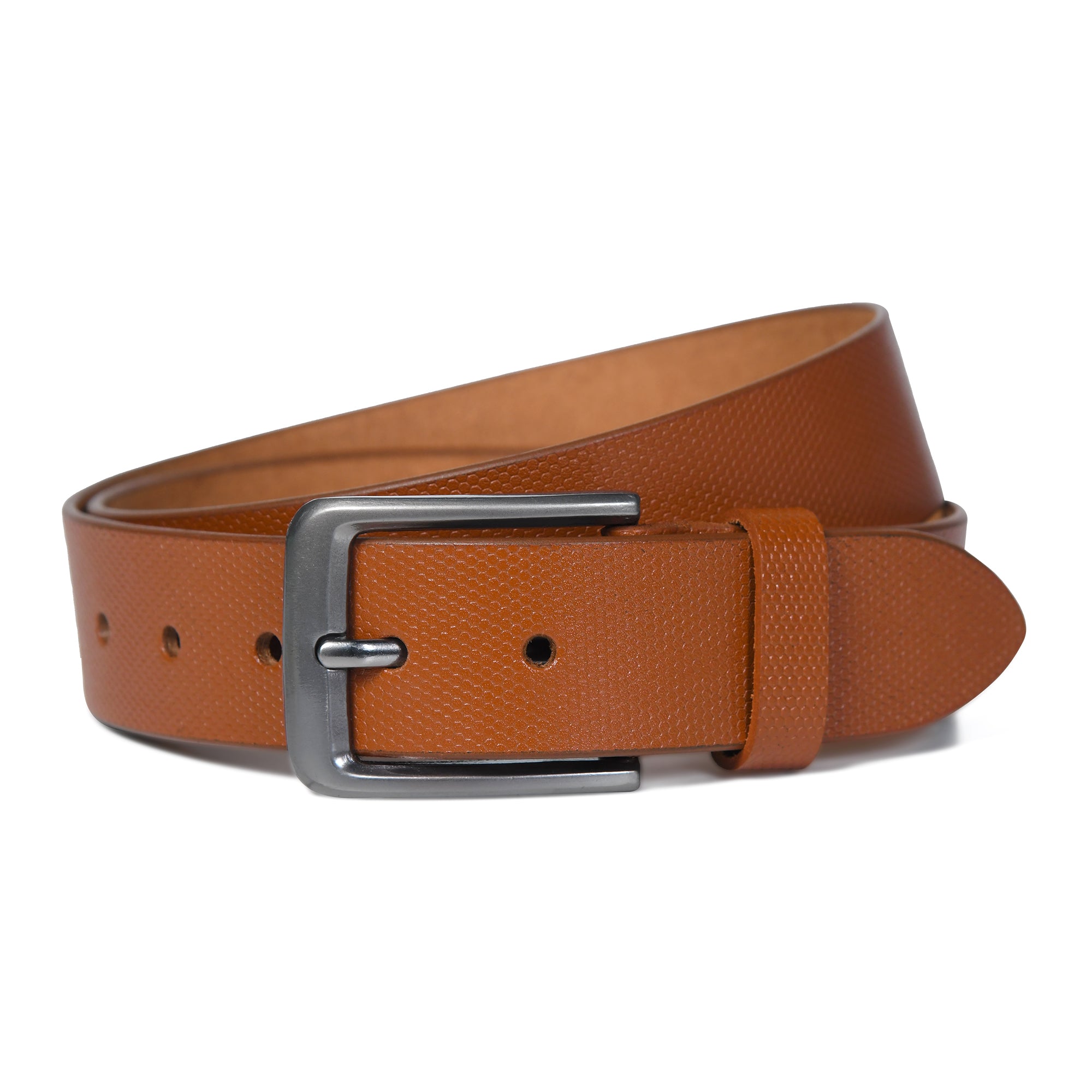 Casual Tan Genuine Leather Mens Belt thumbnail 28