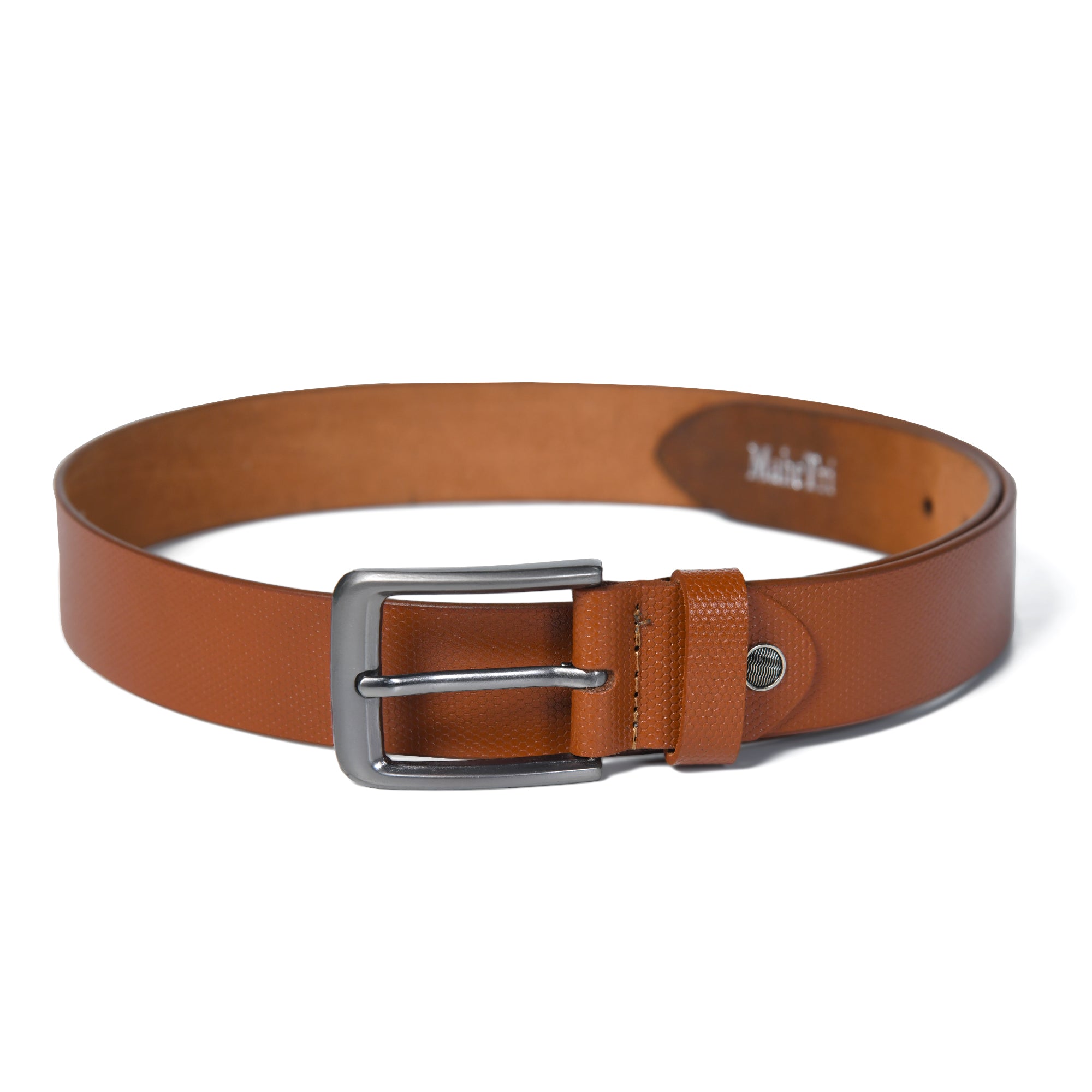 Casual Tan Genuine Leather Mens Belt thumbnail 29