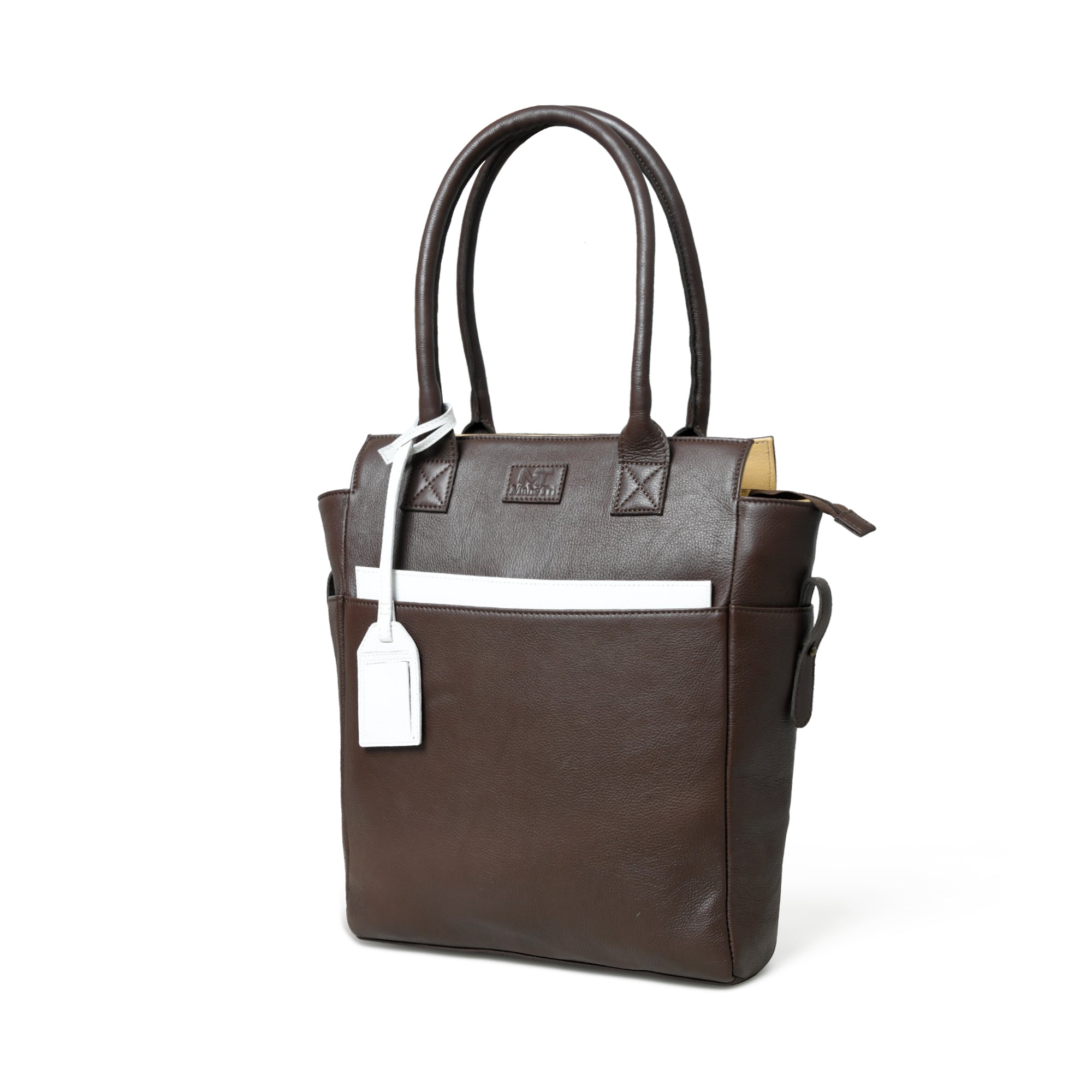 Chestnut Charm Brown Leather Tote thumbnail 3