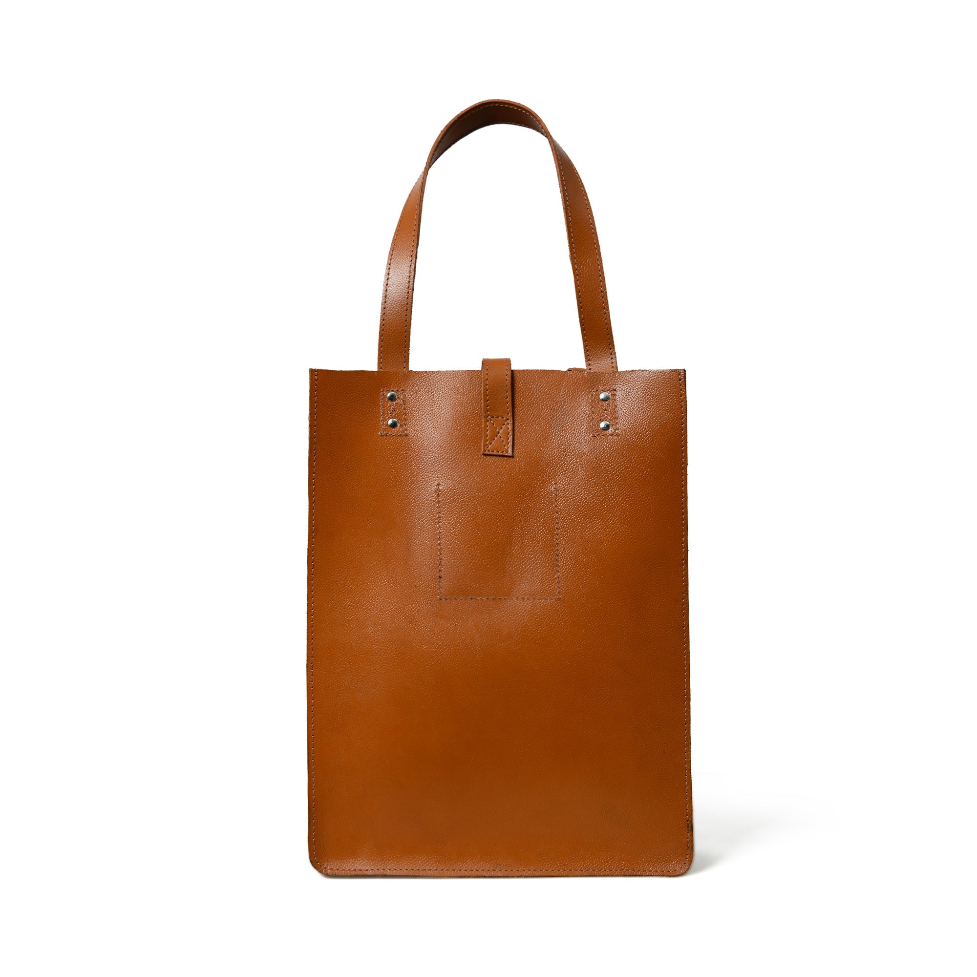 Chestnut Elegance Leather Tote thumbnail 5