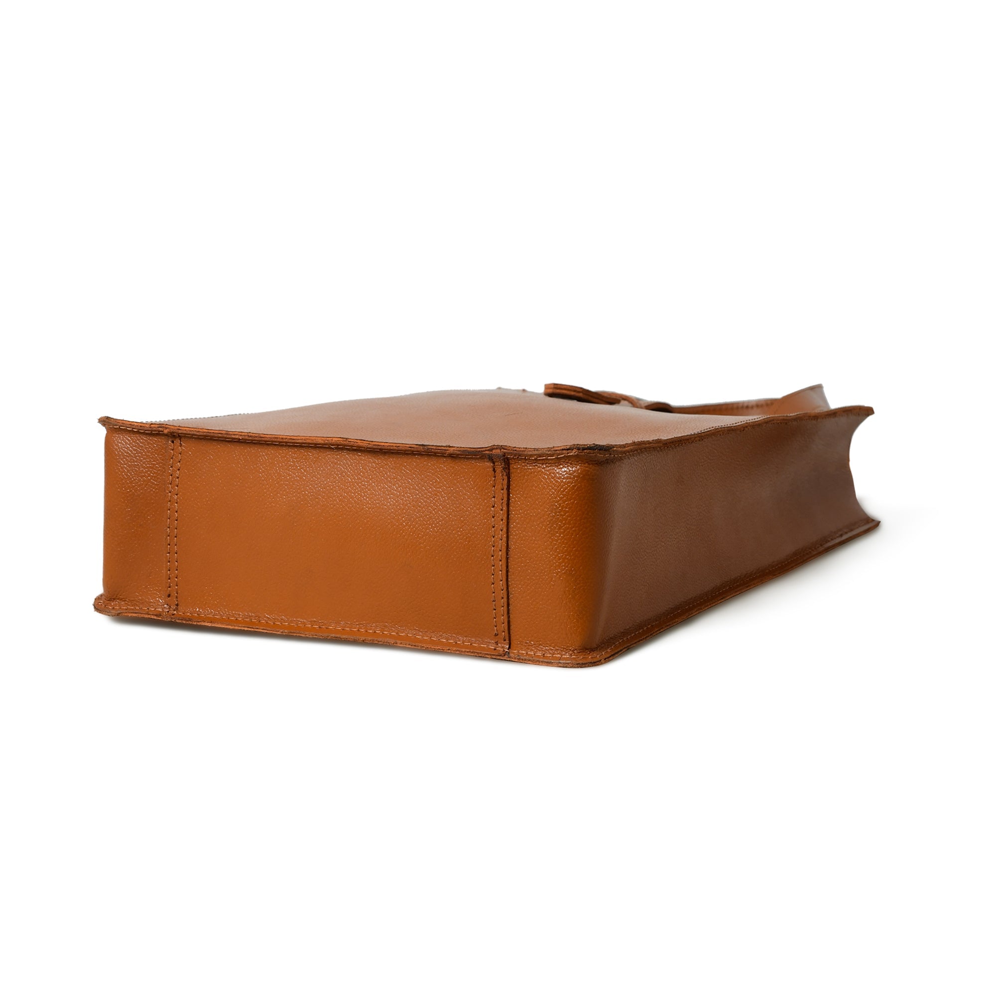 Chestnut Elegance Leather Tote thumbnail 6