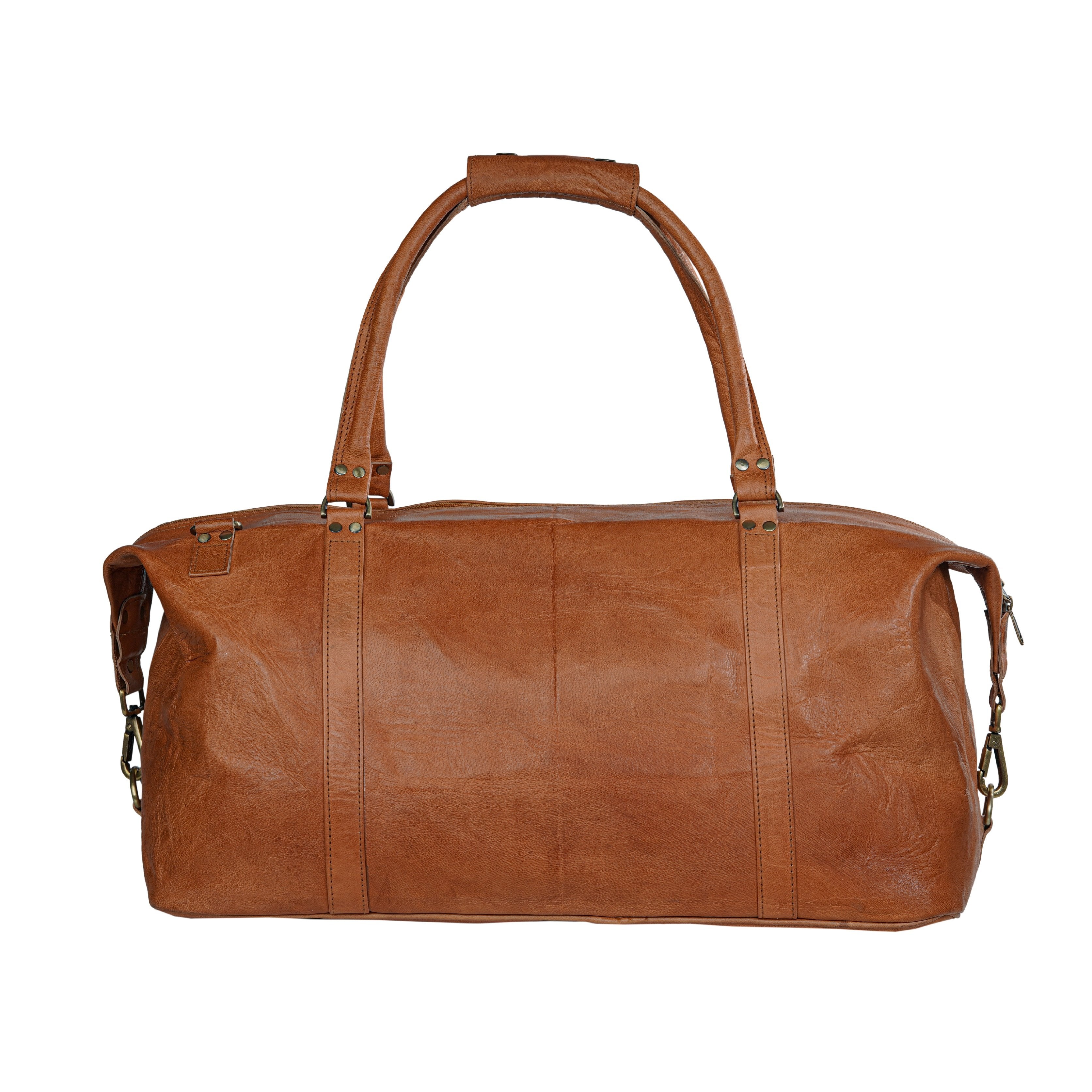 Chicago Leather Weekender Duffle Travel Bag thumbnail 3