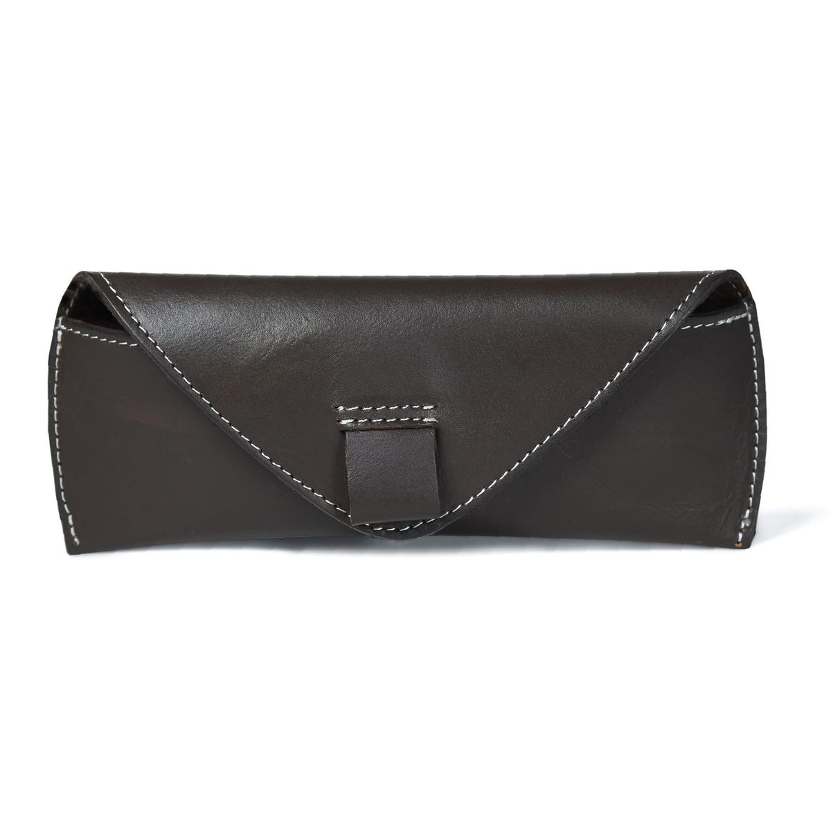 Classic Brown Leather Sunglass Case thumbnail 3