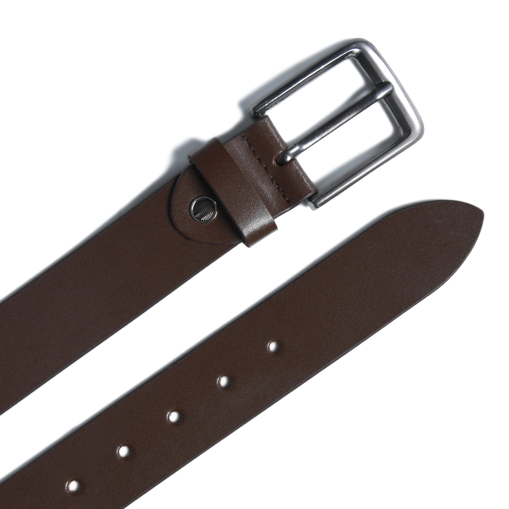 Classic Formal Brown Leather Belt thumbnail 2