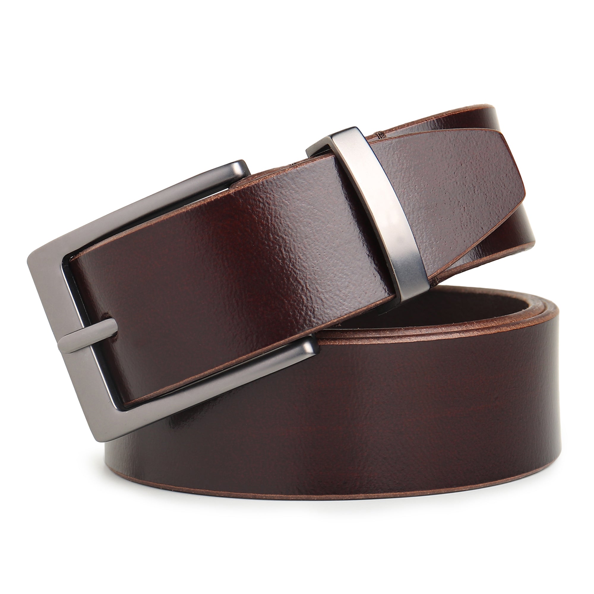 Classic Merlot Slim Leather Belt thumbnail 39