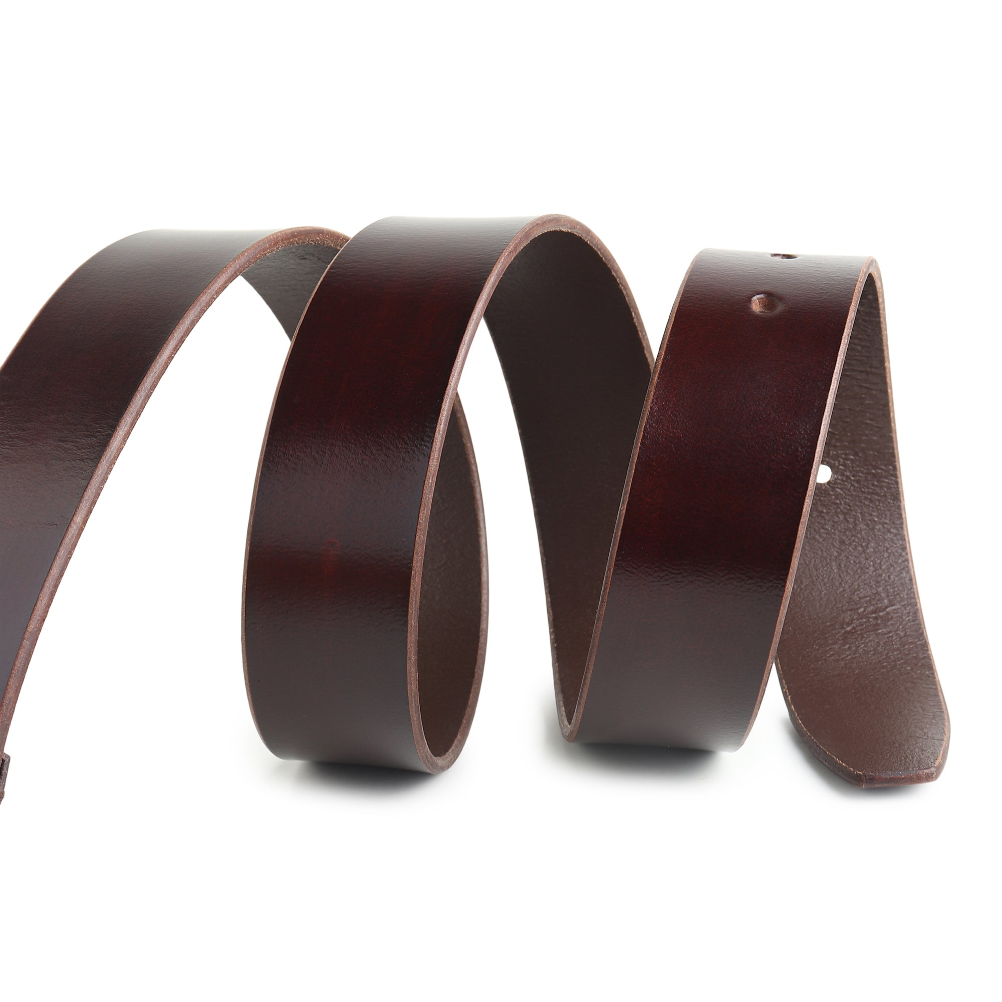 Classic Merlot Slim Leather Belt thumbnail 65