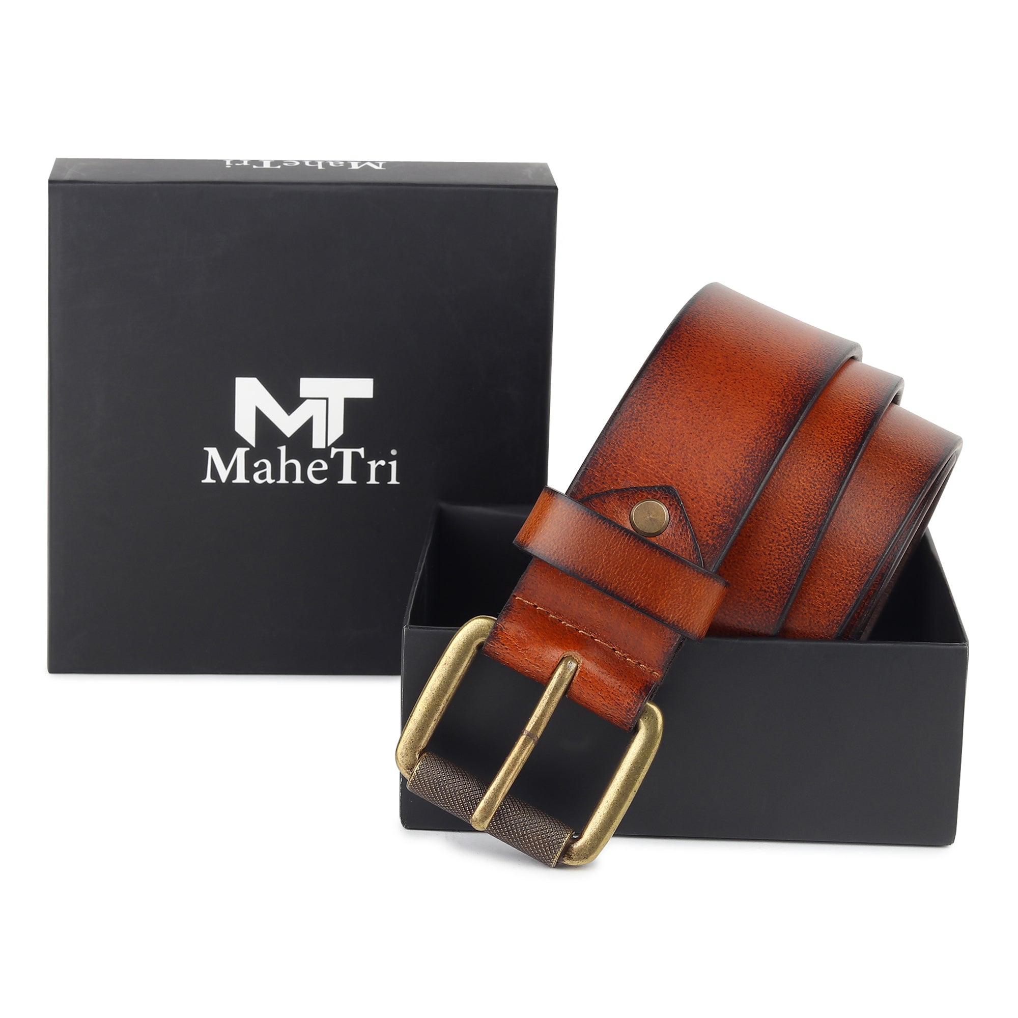 Classic Mocha Brown Leather Belt thumbnail 80