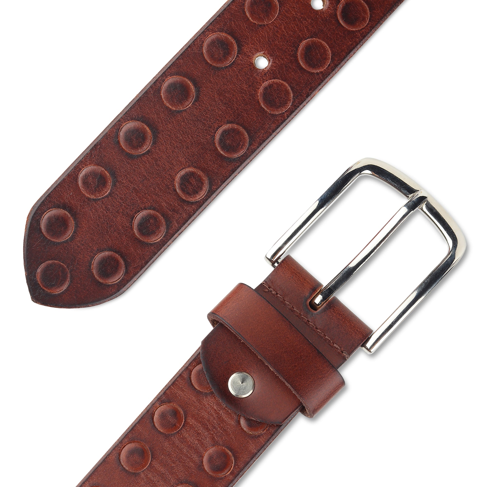 Classic Round Mens Leather Belt thumbnail 32