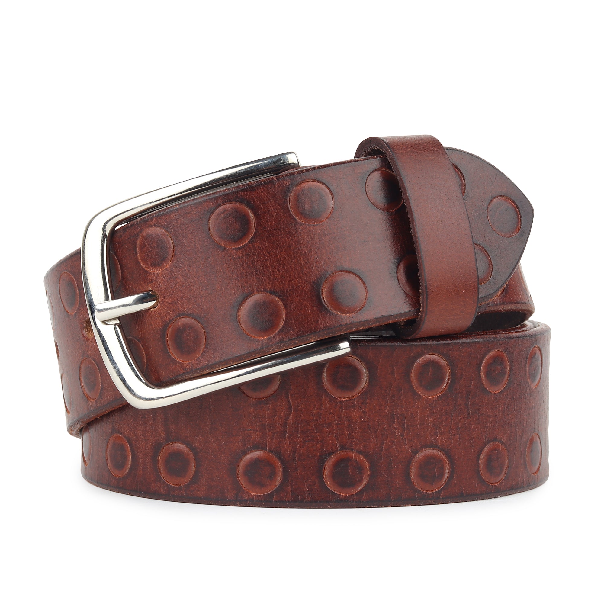 Classic Round Mens Leather Belt thumbnail 60
