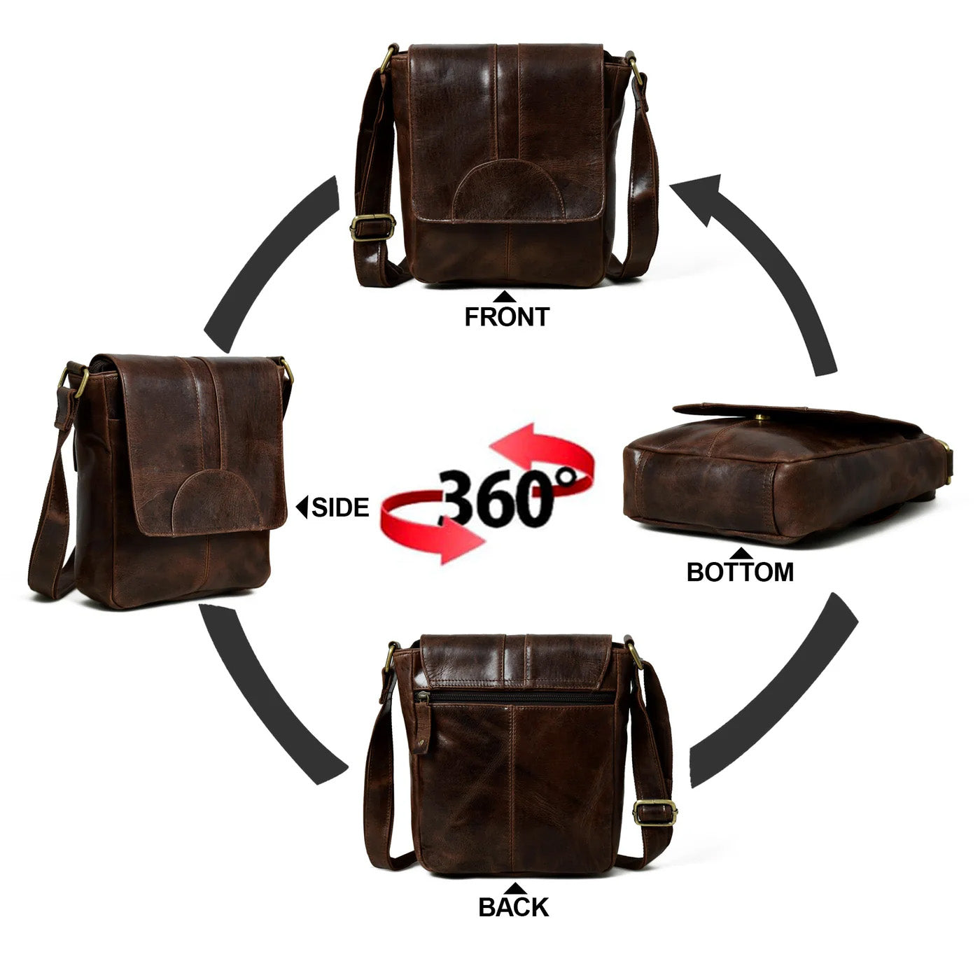 Cocoa Classic Messenger Bag thumbnail 4