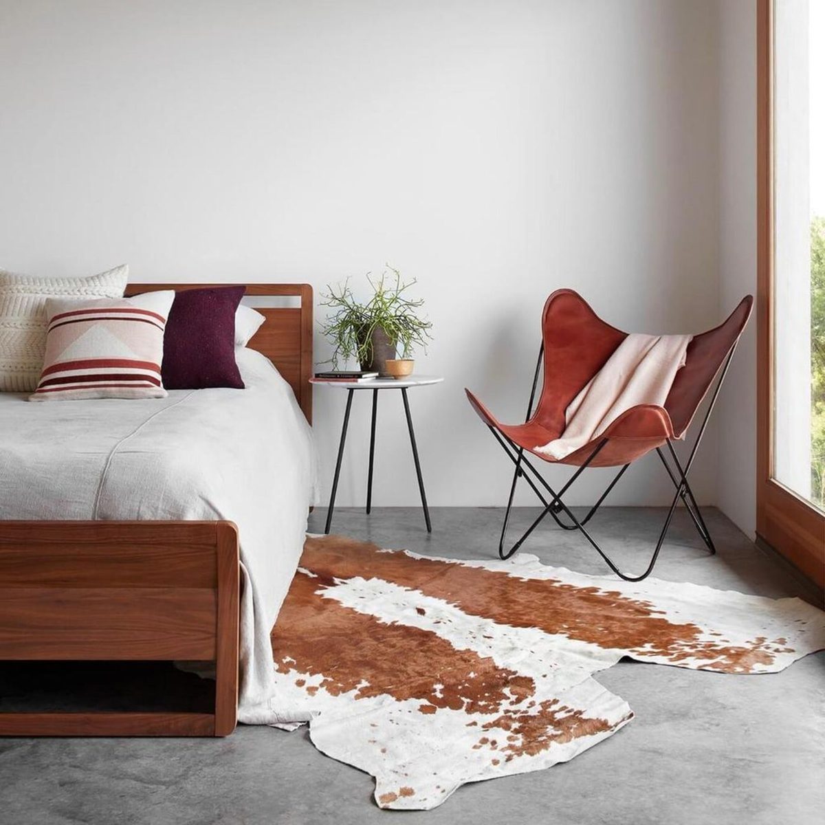 Cognac Vintage Butterfly Chair thumbnail 3