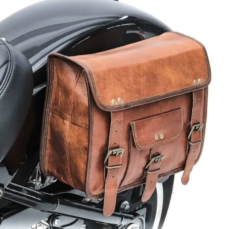 Handmade Leather Bag - IndiFash India