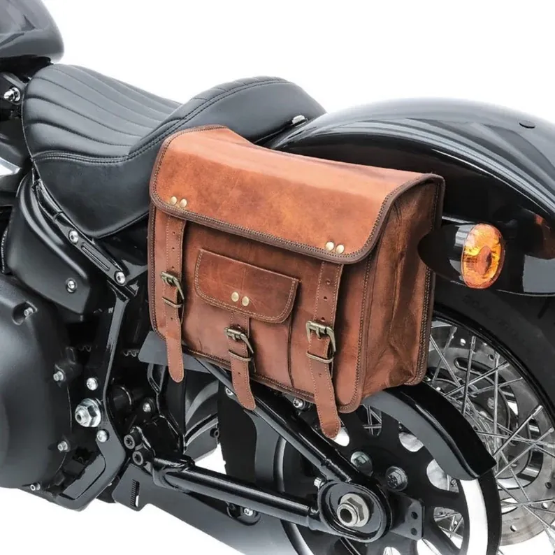 Handmade Leather Bag - IndiFash India thumbnail 5
