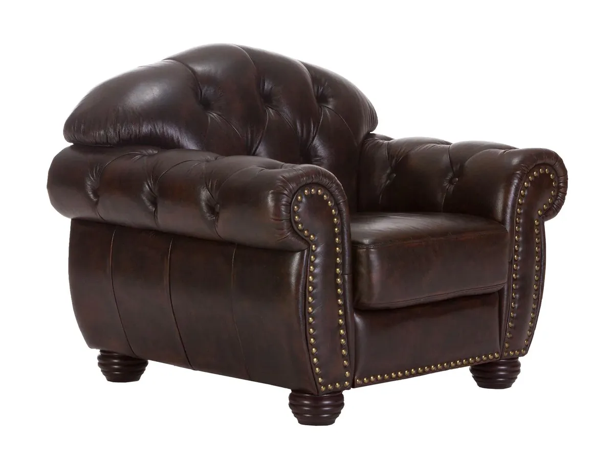 IndiFash 1 Seater Colonial Chesterfield Sofa