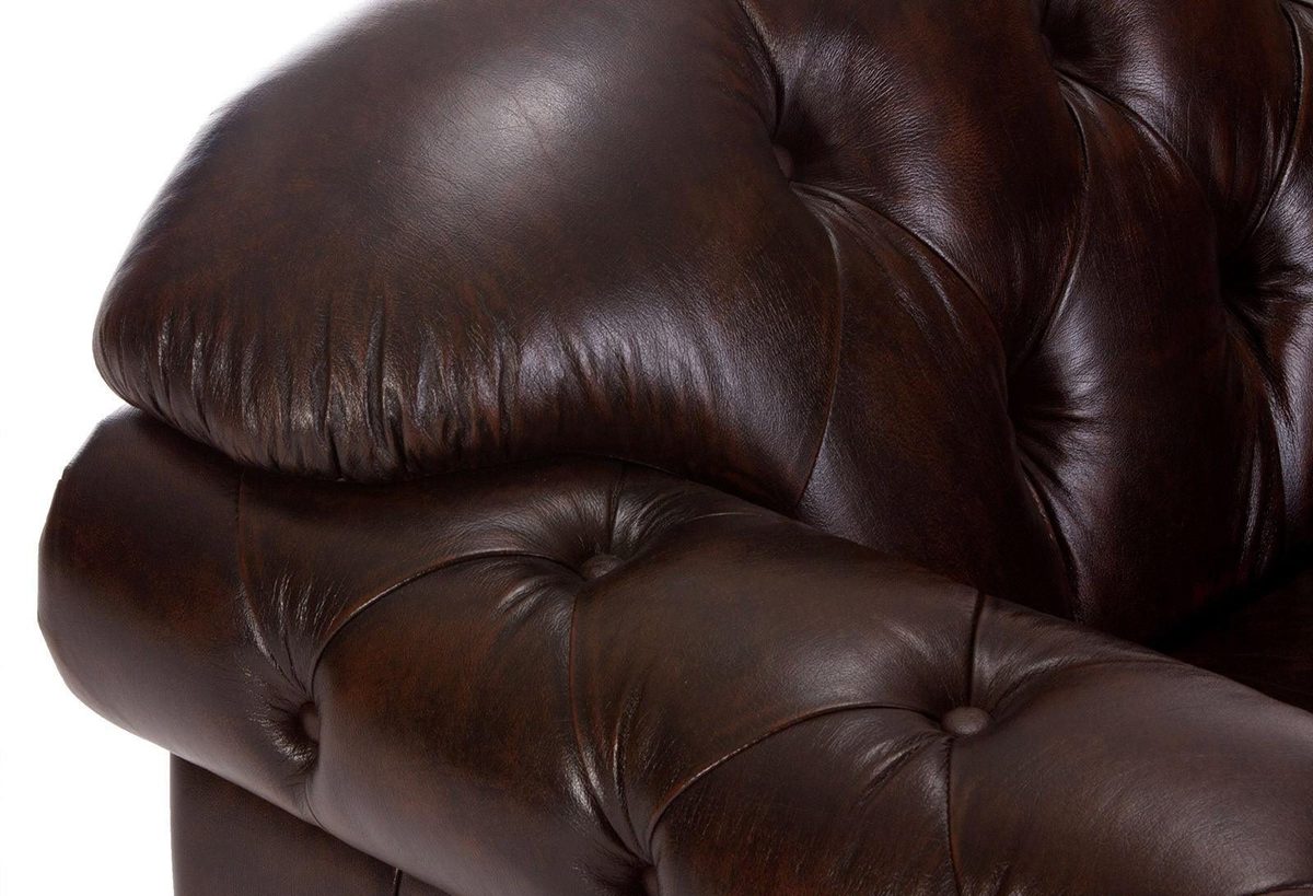 IndiFash 1 Seater Colonial Chesterfield Sofa thumbnail 4