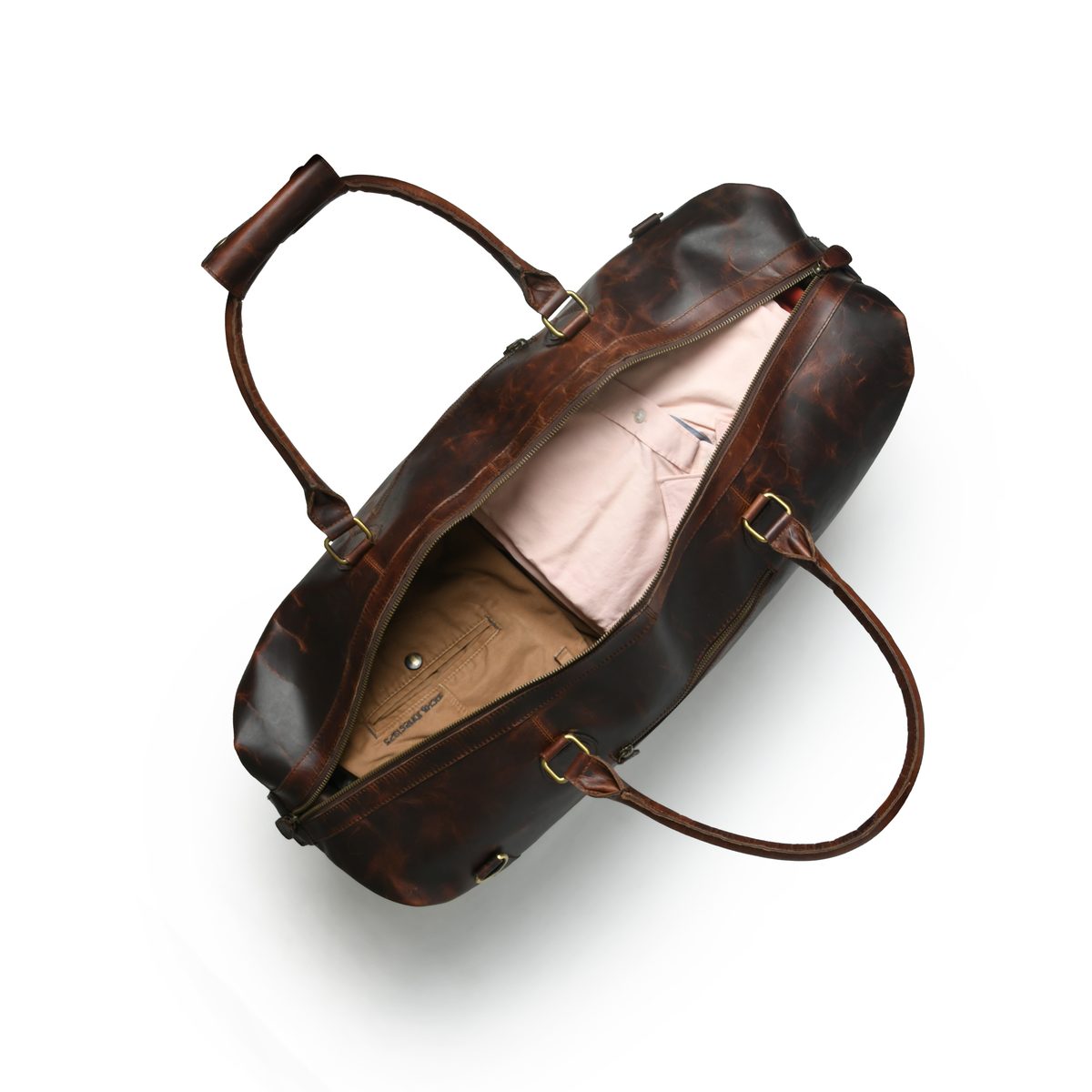 IndiFash 20 Inch buffalo duffle leather bag thumbnail 2
