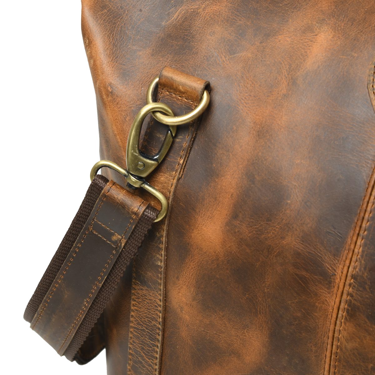IndiFash 22 Inch Buffalo Oil Pull Up bag thumbnail 2