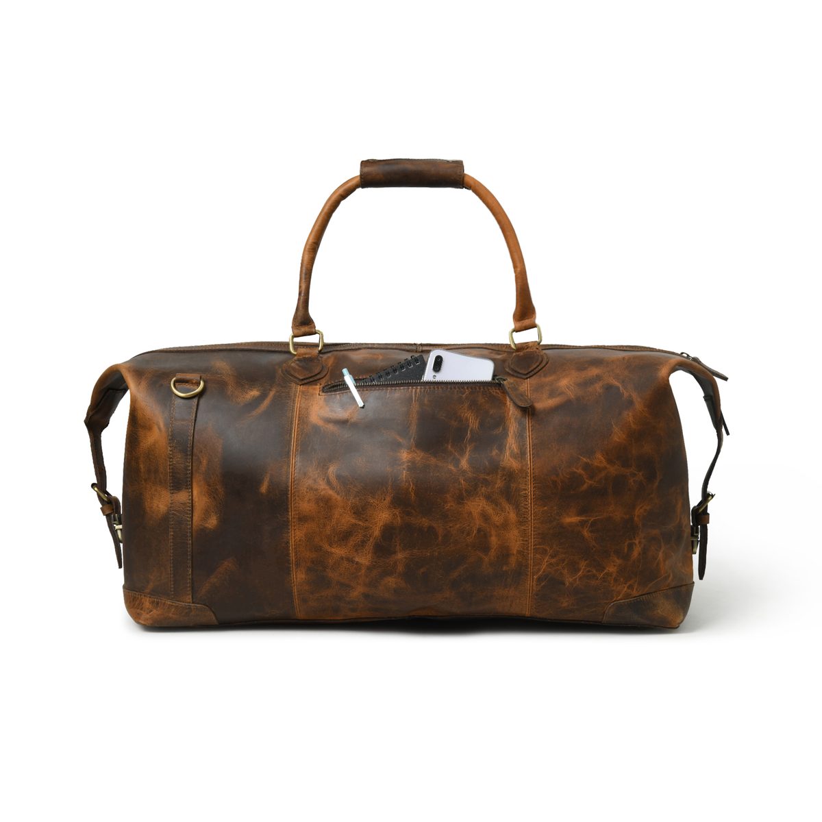 IndiFash 22 Inch Buffalo Oil Pull Up bag thumbnail 7
