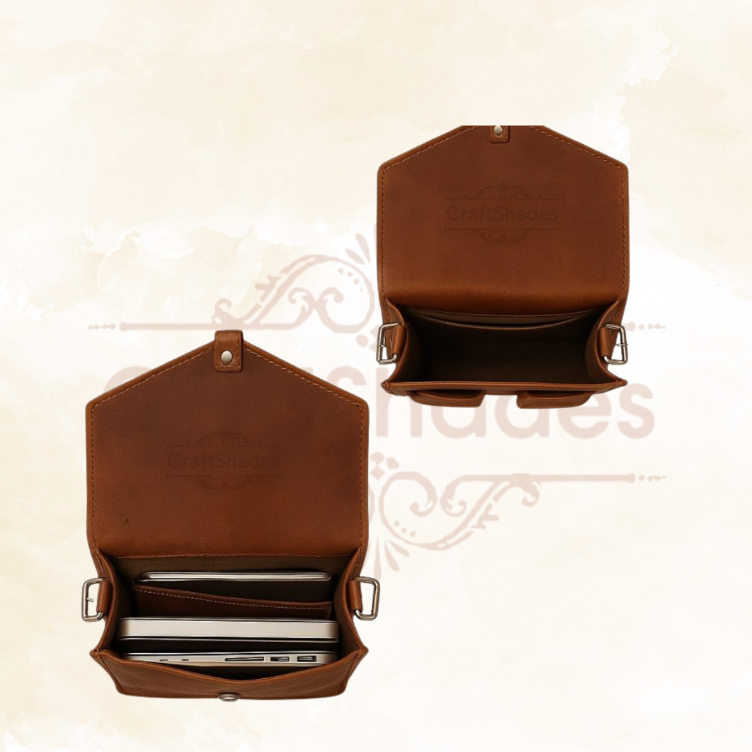 IndiFash - 11 x 15 x 3 Inch 4 Pockets Dark Brown Handcrafted Leather Backpack | 100% Genuine Leather thumbnail 7
