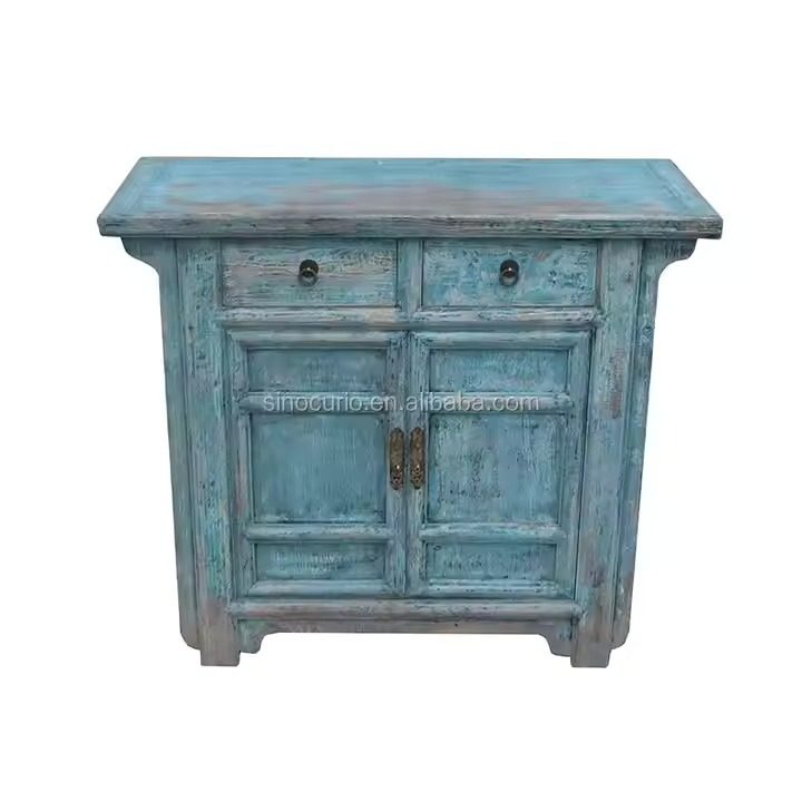 IndiFash Antique Vintage Rustic Recycled Wood Furniture thumbnail 2