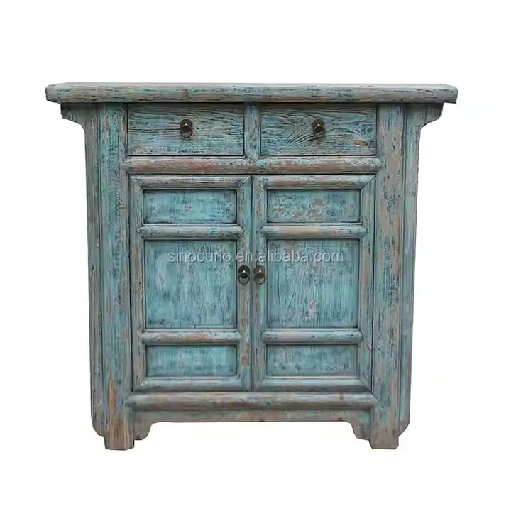 IndiFash Antique Vintage Rustic Recycled Wood Furniture thumbnail 3