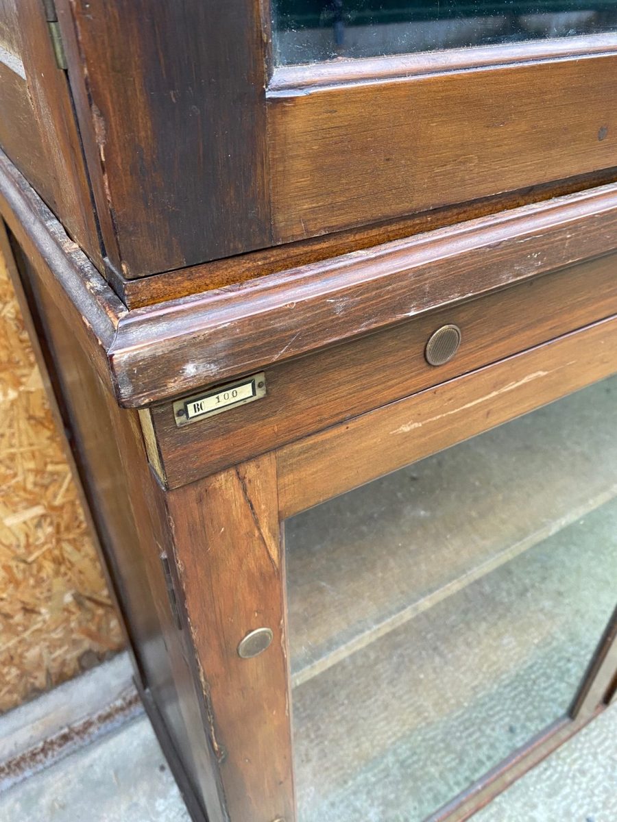 IndiFash Antique Wooden Double Glass Cabinet thumbnail 3