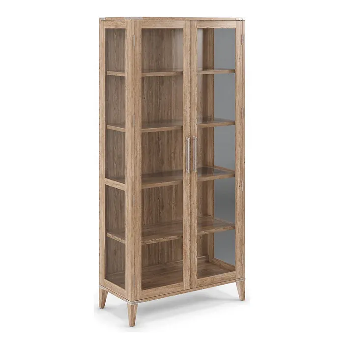 IndiFash Antique Wooden Glass Cabinet thumbnail 2