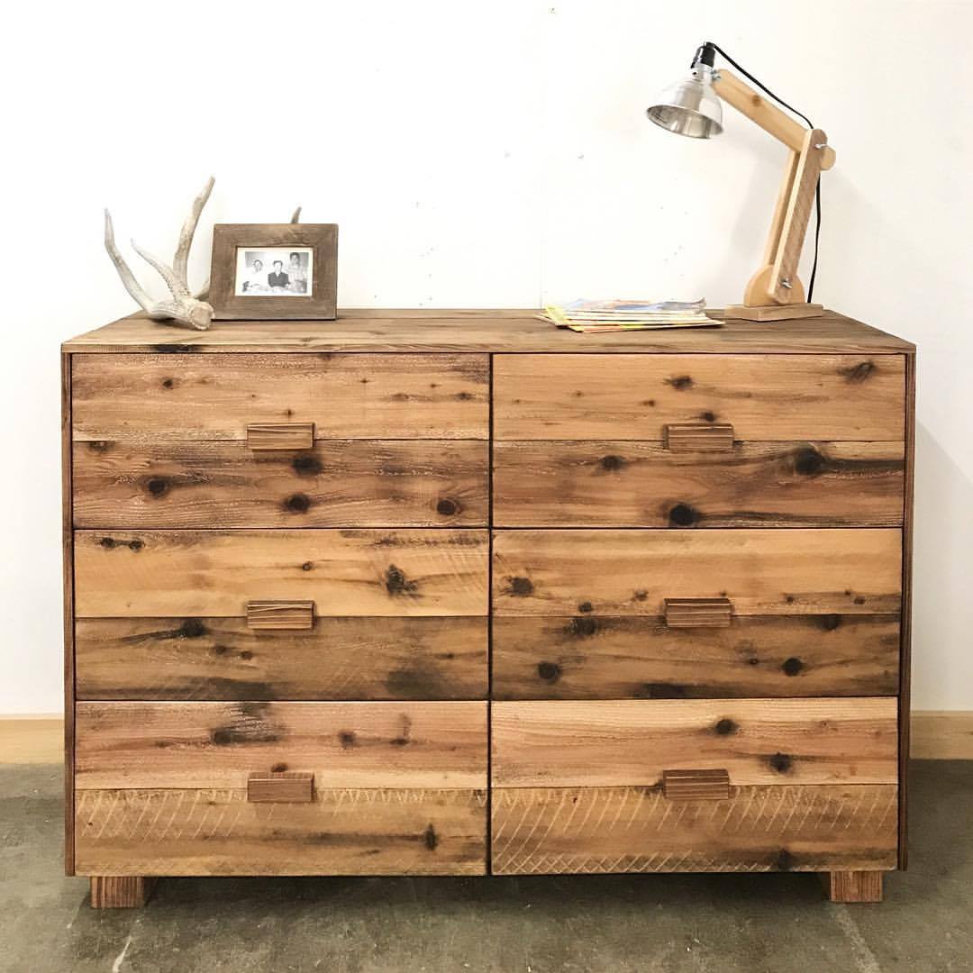 IndiFash Antique Wooden Six Drawer Dresser thumbnail 5
