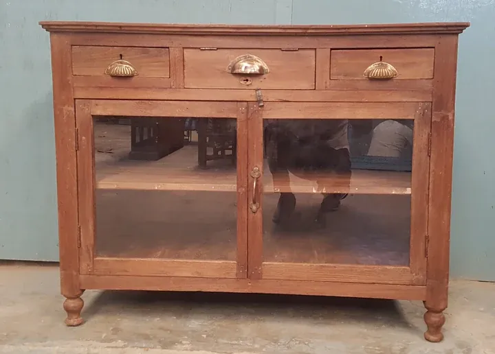 IndiFash Antique Wooden Teak Sideboard