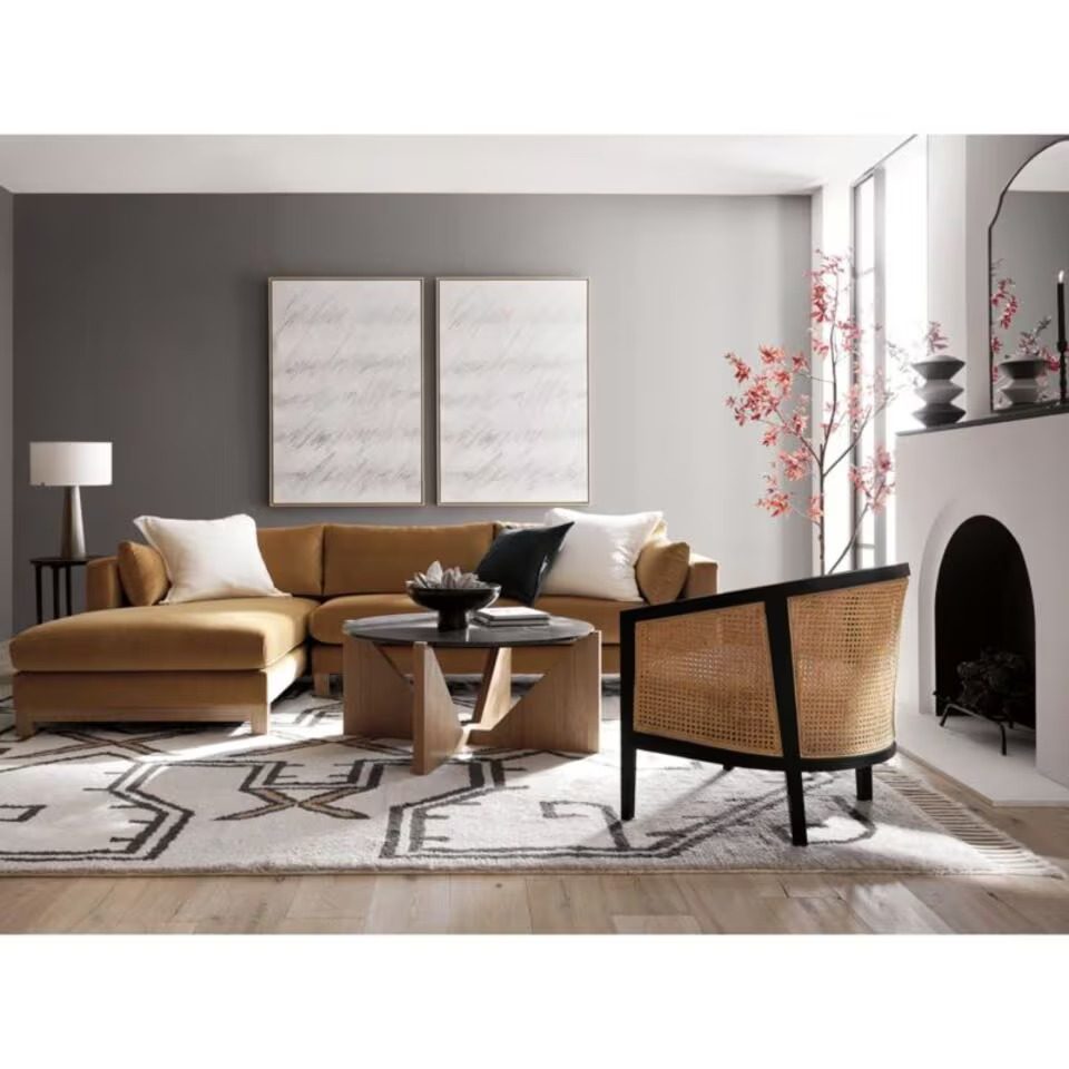 IndiFash Black Cane Wooden Chair thumbnail 6