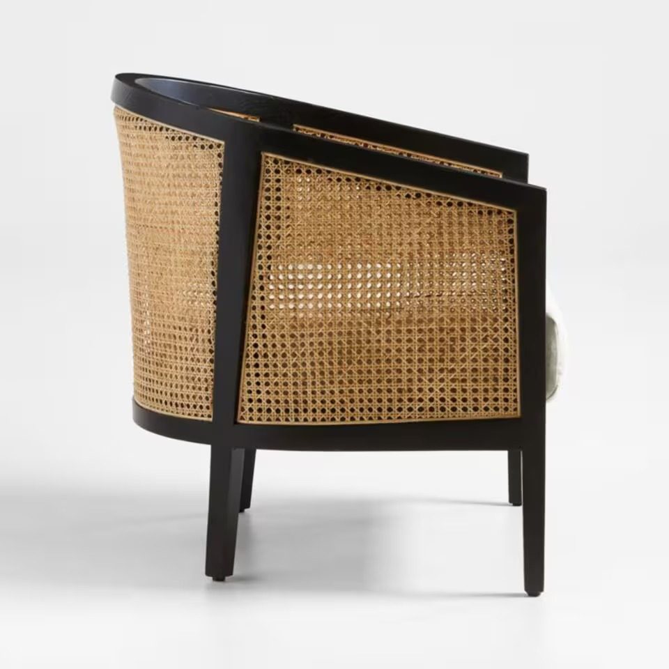 IndiFash Black Cane Wooden Chair thumbnail 7