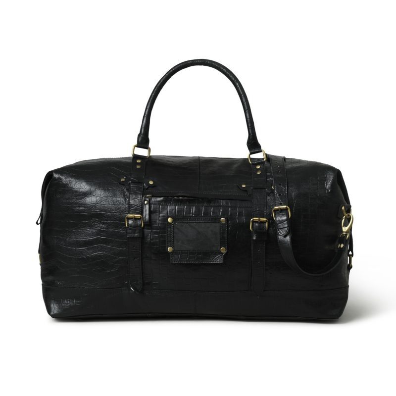 IndiFash 20 Inch buffalo leather duffle bag
