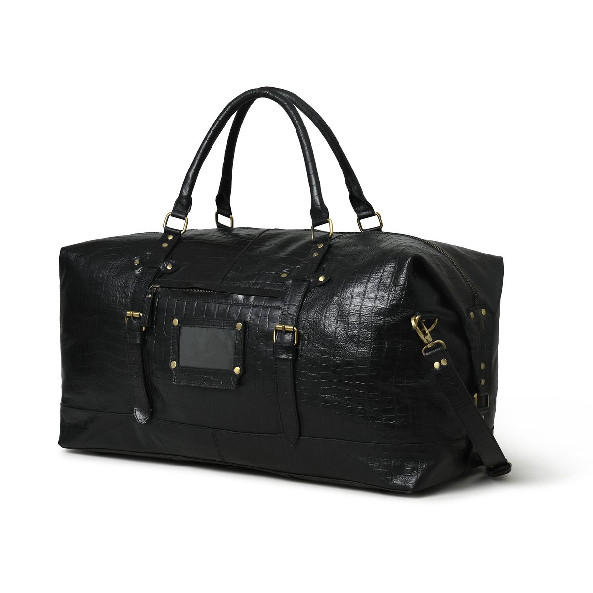IndiFash 20 Inch buffalo leather duffle bag thumbnail 2