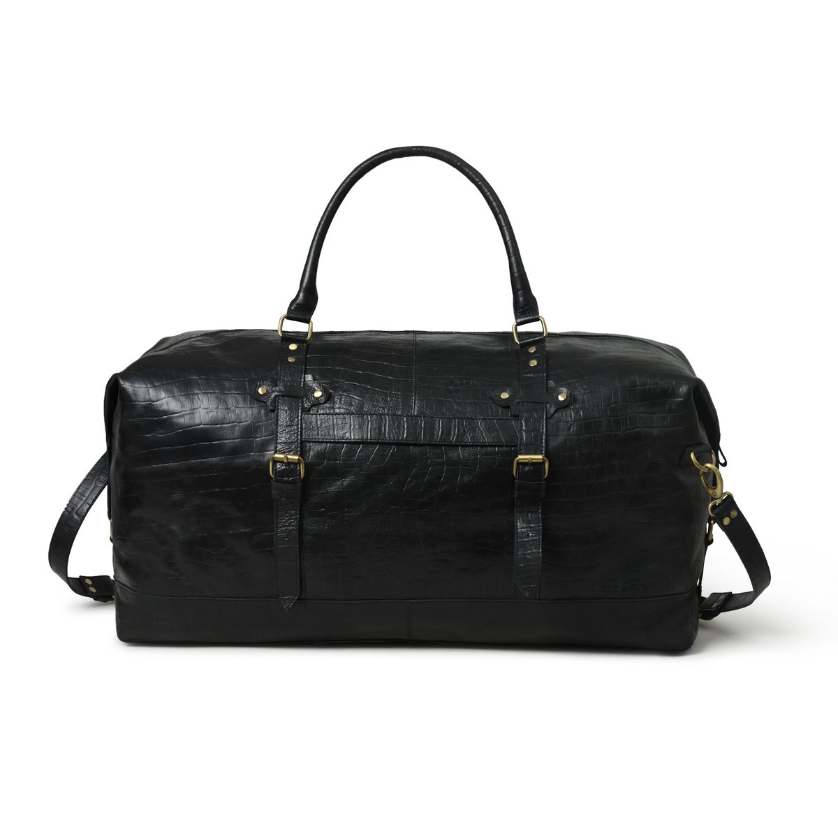 IndiFash 20 Inch buffalo leather duffle bag thumbnail 4