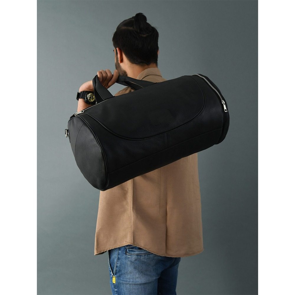 IndiFash 16 Inch buffalo Tan Crunch leather bag thumbnail 7